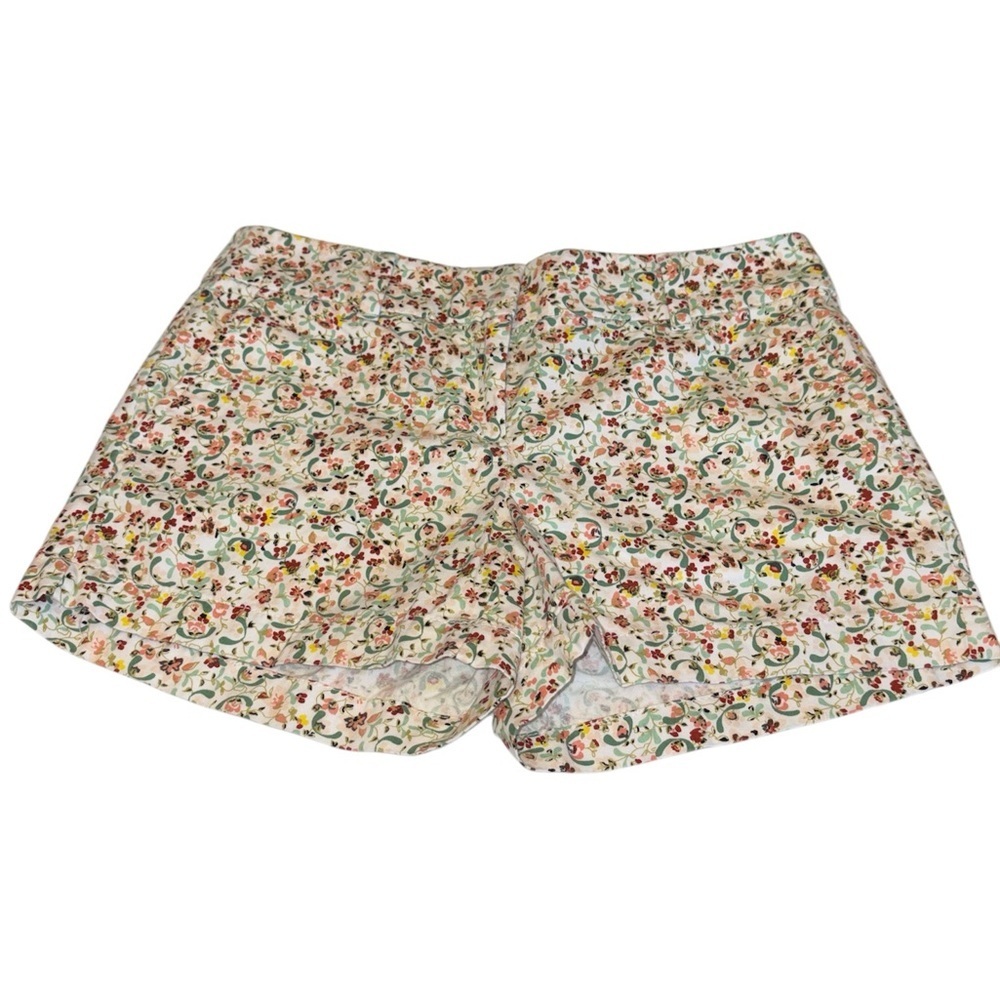 Loft Outlet 4” shorts button/zip closure midrise pockets 100% cotton Sz 00